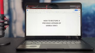 Google Docs How To Recover  Restore A Previous Document With Version History [upl. by Emmalee139]