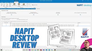 UK electrician NAPIT desktop certification software run through [upl. by Slaohcin]