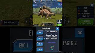 STEGOSAURUS GEN 2 ALL EVOLUTION  Jurassic World The Game [upl. by Ringsmuth789]