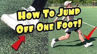 ONE FOOT Jump Technique Tutorial [upl. by Kauffman]