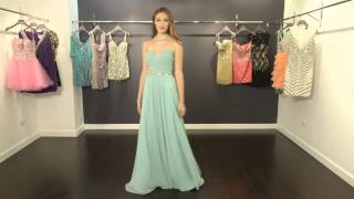 Strapless Chiffon Prom Dress JVN78331  JVN by Jovani [upl. by Orelu620]