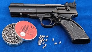 British airguns  the Webley Tempest springpiston 177 pellet gun [upl. by Neirb688]