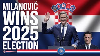 quotZoran Milanović Wins Croatian Presidential Election 2025  Runoff Results amp Political Impactquot [upl. by Scot]