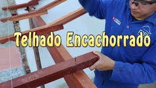 Telhado Encachorado passo a passo  StepbyStep Beaded Roof [upl. by Akeme]