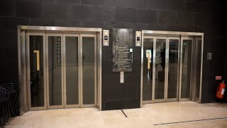 TOUR of the 2013 KONE MonoSpace MRLtraction elevators  Galleria Boulevard Kristianstad Sweden [upl. by Cirdes]