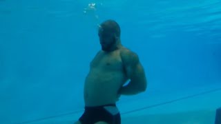 Bodybuilder tries Navy SEAL Drown Proofing [upl. by Atnoed]