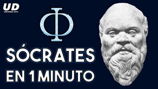 Sócrates en 1 minuto el padre de la filosofía  Universal Data [upl. by Ainoet139]