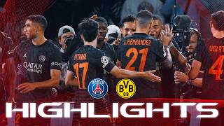 HIGHLIGHTS  PSG 20 Dortmund  ⚽️ MBAPPÉ amp HAKIMI [upl. by Ahtnicaj]