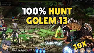 Epic Seven INDO 100 TEAM HUNT GOLEM 13 [upl. by Nyrual244]