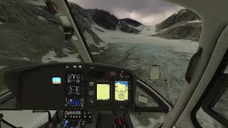 H125 Helicopter Mountain Landing Practice in MSFS [upl. by Varden707]