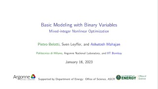 Lecture 7  Basic Modeling with Binary Variables [upl. by Fenny]