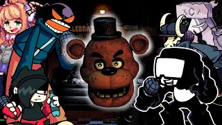 FNF Everyone sings The living tombstone  FNAF 1 Song [upl. by Sissy424]