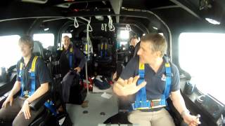 Inside prototype lifeboats wheelhouse during rough weather trials [upl. by Nemrac]