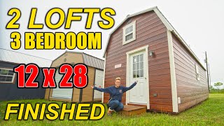 SHED TO HOUSE  1 Bedroom 2 Loft Tiny House Cabin [upl. by Idnahs]