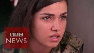 Islamic State are afraid to see women with guns  BBC News [upl. by Thirzi]