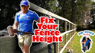 Adjust the Height of a Fence EASY  Heights amp Balancing [upl. by Joann]