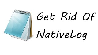 How To Get Rid of NativeLog on your Desktop Minecraft Tutorial [upl. by Ihcelek]