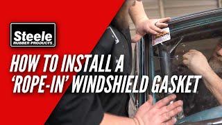 How To Install a Rope In Windshield Gasket [upl. by Vinna42]