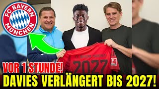 DAVIES bleibt TREU Kanadier verlängert bis 2027  aktuelle nachrichten bayern münchen [upl. by Konstance]