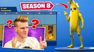 NEW SEASON 8 BATTLEPASS In Fortnite 100 UNLOCKED [upl. by Kendall524]