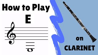 Clarinet  How to Play Low E [upl. by Kolosick906]