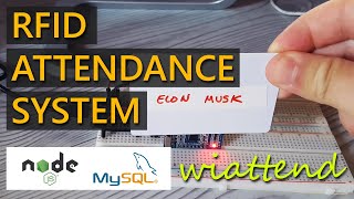 RFID Attendance System  ESP32  NodeJS  MySQL [upl. by Ayotel]