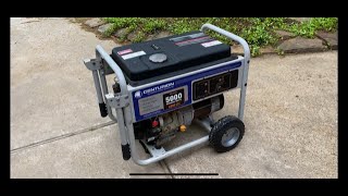 Centurion Generac 5000 Watt Generator Startup and Walkaround [upl. by Tenaej]