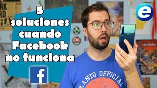 5 soluciones cuando Facebook no funciona [upl. by Anurb]