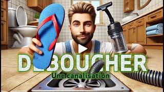 🛁ASTUCE  DÉBOUCHER UNE CANALISATION PAR ASPIRATION [upl. by Sido64]