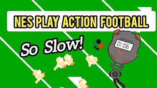 NES Play Action Football NES Slow Motion on the Gridiron [upl. by Hayikat]