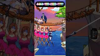 Help the girls escape the clown sitting on the bridge game funny help games gameplay [upl. by Halil]