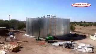 Complete WireWrapped Prestressed Concrete Tank Construction [upl. by Grae808]