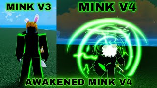 Getting Mink V4 with Full Upgrade  Guild   Showcase In Blox Fruits [upl. by Riker]