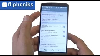 LG G3 How to Change And Install More Keyboard Input Languages  Fliptronikscom [upl. by Michella]