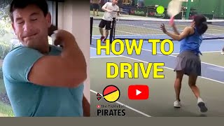 HOW TO hit a Perfect Pickleball Forehand Drive [upl. by Odlamur389]