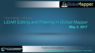 LiDAR Editing and Filtering in Global Mapper [upl. by Glenn]