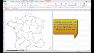 Excel 2010 Comment importer une carte géographique dans Excel [upl. by Markland]