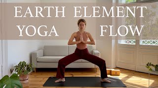 Earth Element Yoga Flow For Grounding  35 Min Vinyasa Yoga [upl. by Hilar]