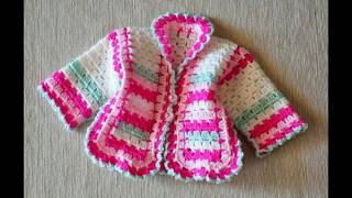 CHAQUETAS PARA BEBES TEJIDOS A CROCHET [upl. by Fausta930]