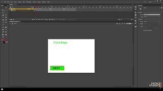 2 Scene Changing Buttons  Adobe Animate Interaction Project  Digital Student Online School [upl. by Retswerb]