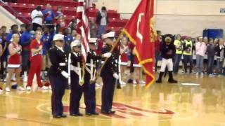 MHS ROTC presenting of Flag at Pep Rally 2010 [upl. by Madlen]