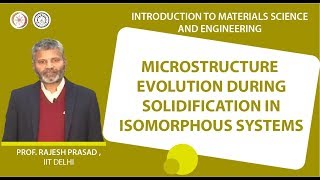 Microstructure evolution during solidification in isomorphous systems [upl. by Viridi228]