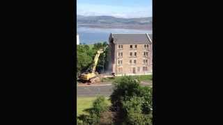 Bouverie Street PortGlasgow Demolition  1862014 [upl. by Ybhsa432]