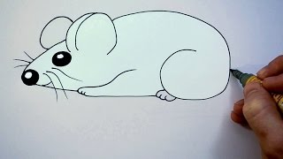 How to Draw a Cartoon Mouse [upl. by Naltiak]