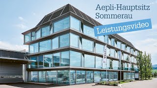 Neuer Hauptsitz Sommerau der Aepli Metallbau AG Gossau [upl. by Nojram]