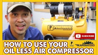 How to use your oil less air compressor 5 ways [upl. by Ettezzil]