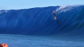 Tereva David at Teahupoo Tahiti  Worst Wipeout Nominee  Surfer Poll 2013 [upl. by Rehpotsyrk]