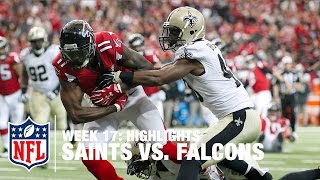 Saints vs Falcons  Week 17 Highlights  NFL [upl. by Aronos912]