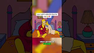 Leur saint valentin tourne mal 🤣💖simpsons dessinanimé lessimpson [upl. by Nolasba]