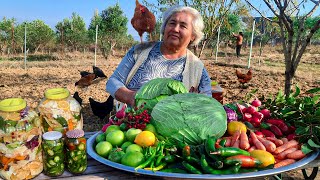 Pickle Making in the Village  Olive Harvesting and Oil Extraction [upl. by Lydia]